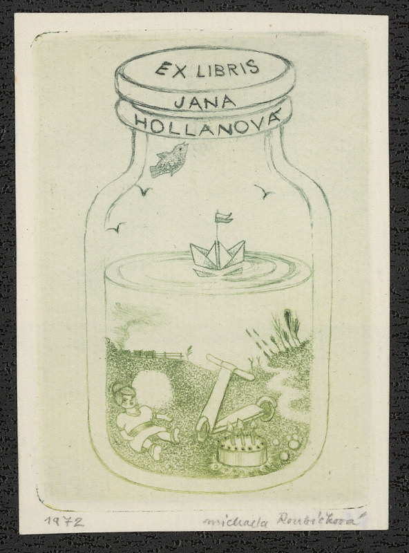 Michaela Lesařová-Roubíčková – Ex libris Jana Hollanová 