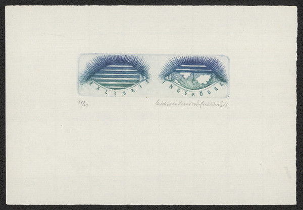 Michaela Lesařová-Roubíčková – Ex libris Inge Rödel 