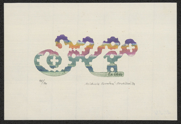 Michaela Lesařová-Roubíčková – Ex libris K. R. 