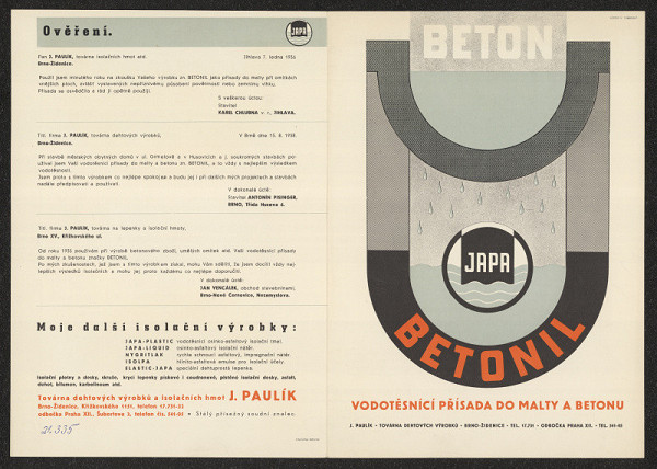 Hugo Táborský – Beton - Japa - Betonil 
