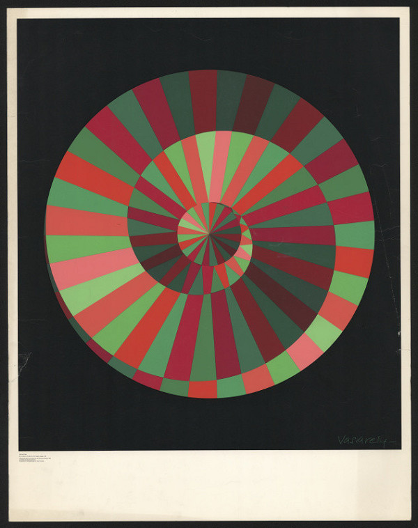 Victor Vasarely – Bianco plakát (XX. Olympiáda)