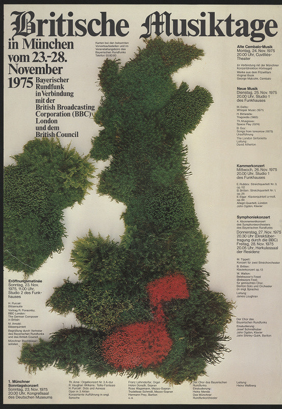 Walter Tafelmaier – Britische Musiktage in München 1975 