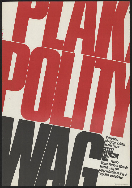 Leszek Holdanowicz – Plakat politijczny WAG 