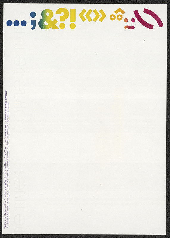 Gérard Paris-Clavel – Théatre de Sartrouville 