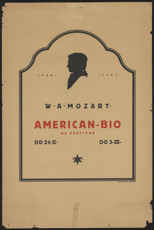 signatura M.B. – American Bio na Pernštýně, W. A. Mozart 