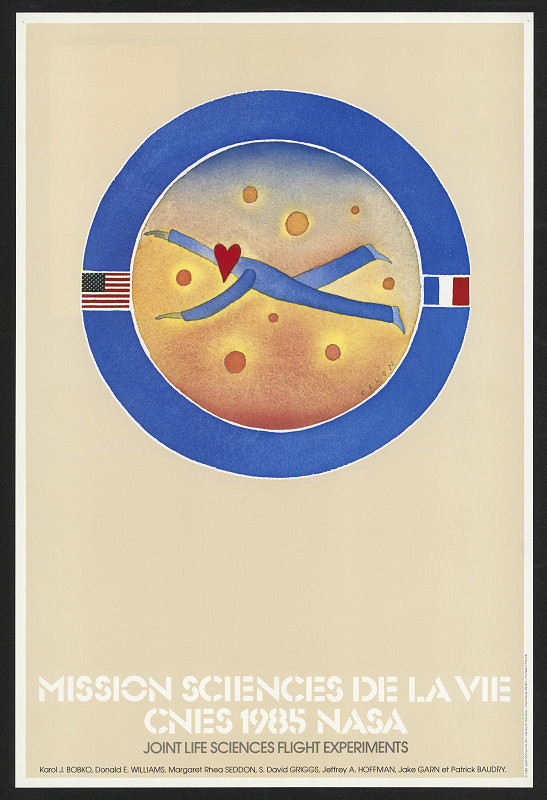 Jean-Michel Folon – Mission sciences de la vie CNES 1985 NASA 