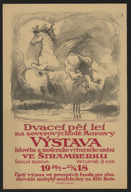 Adolf J. Alex (vl.jm. Adolf Jelínek) – Výstava lidového a moderního výtvarného umění ve Štramberku 
