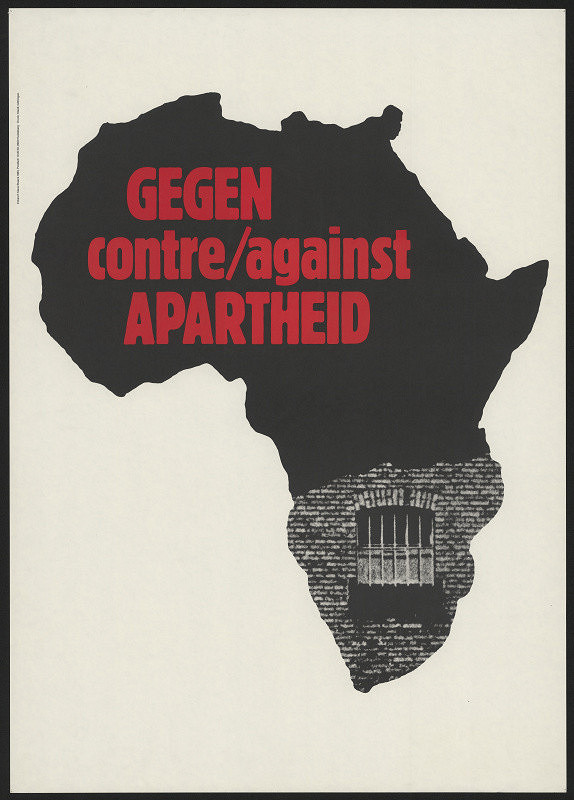 Klaus Staeck – Gegen Contre/Against Apartheid