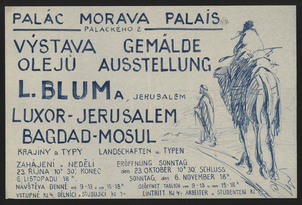 Ludwig Blum – Výstava L. Bluma, Brno 