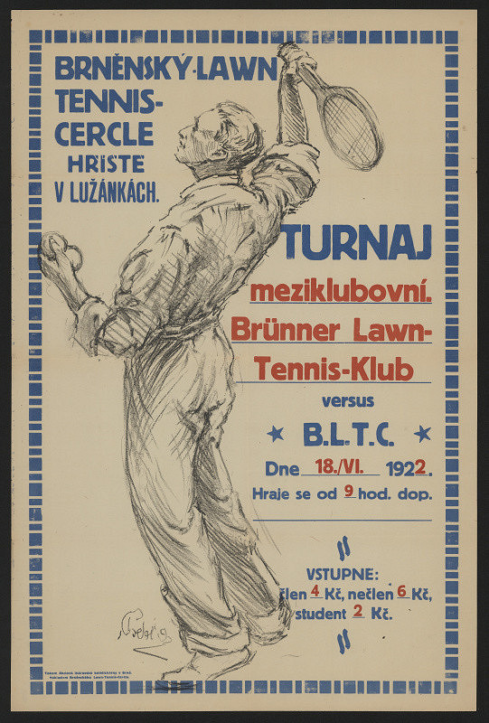 František Podešva – Brněnský Lawn Tennis - Turnaj 