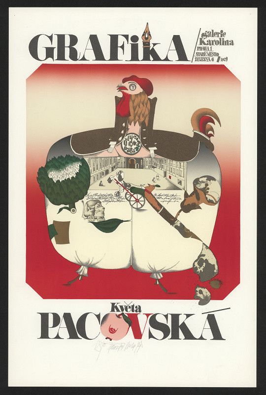 Květa Pacovská – Grafika Květa Pacovská. Galerie Karolina Praha 1979 
