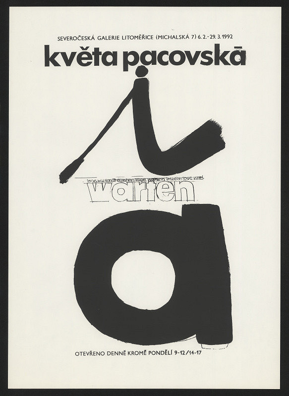 Květa Pacovská – i warten a 