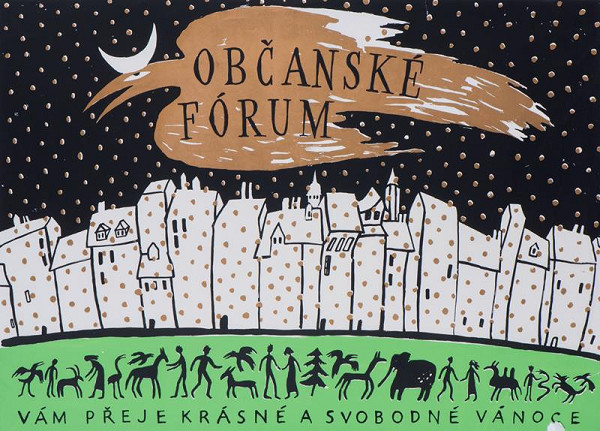 Adriana Korkošová – Občanské fórum Vám přeje krásné a svobodné vánoce 