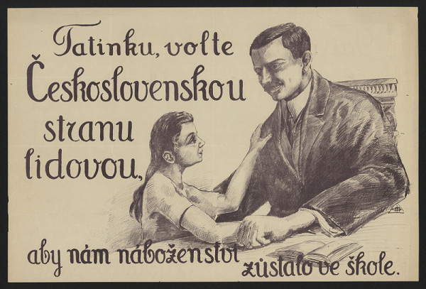 neznámý – Plakát volební strany lidové 