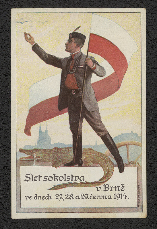 Emil Kosa – Slet sokolstva v Brně 27., 28. 29. června 1914 