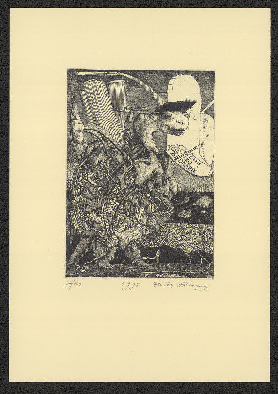 Dušan Kállay – Ex libris Leo Bednárik 