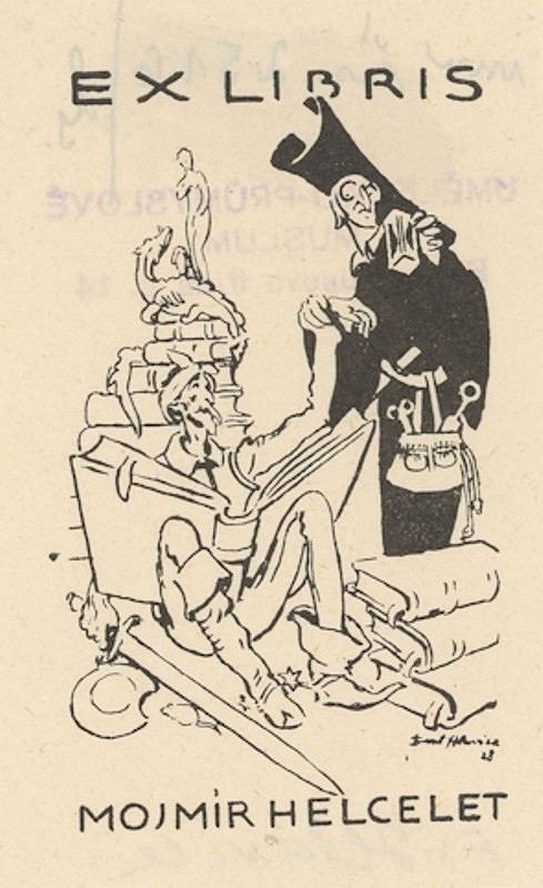 František Hlavica – Ex libris Mojmír Helcelet 