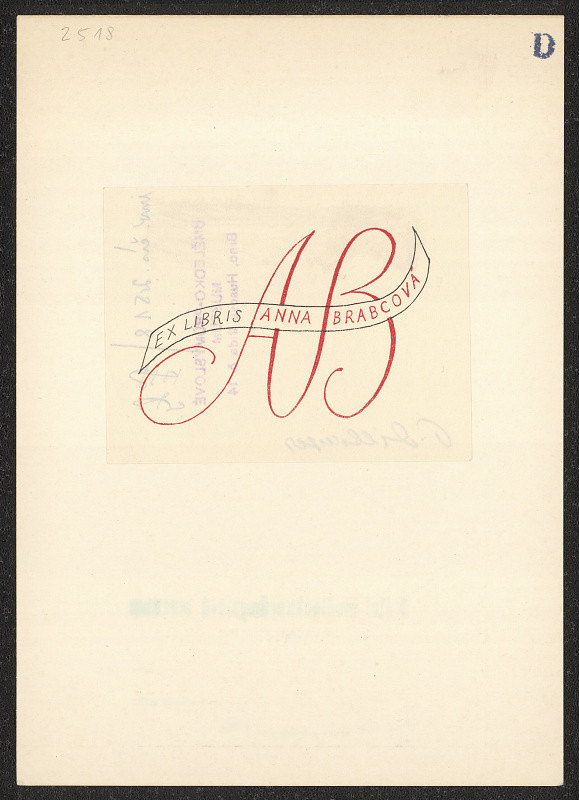 Petr Dillinger – Ex libris Anna Brabcová 