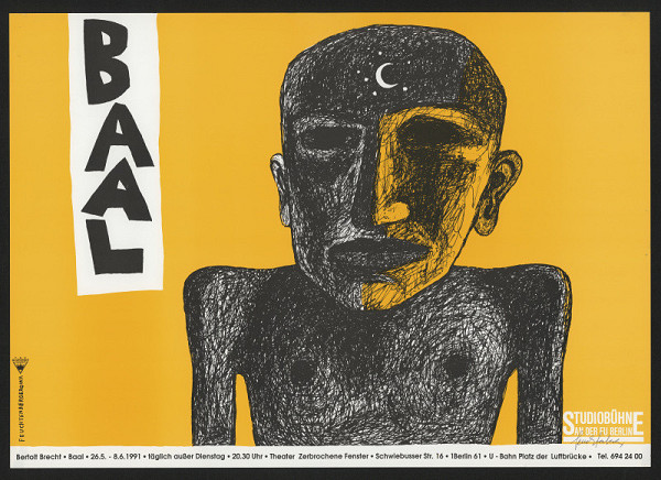 Anke Feuchtenberger – B. Brecht: Baal Studiobühne an der FU Berlin 