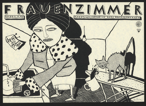 Anke Feuchtenberger – Frauenzimmer. Plakat, Comic, Cartoon von A.F. 