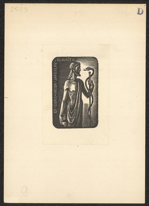 Petr Dillinger – Ex libris MUDr. Jaroslav Hlaváček 