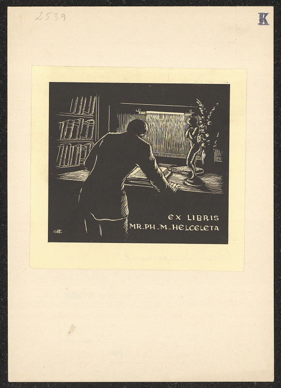 Antonín Kameník – Ex libris Mr-Ph-M. Helceleta 