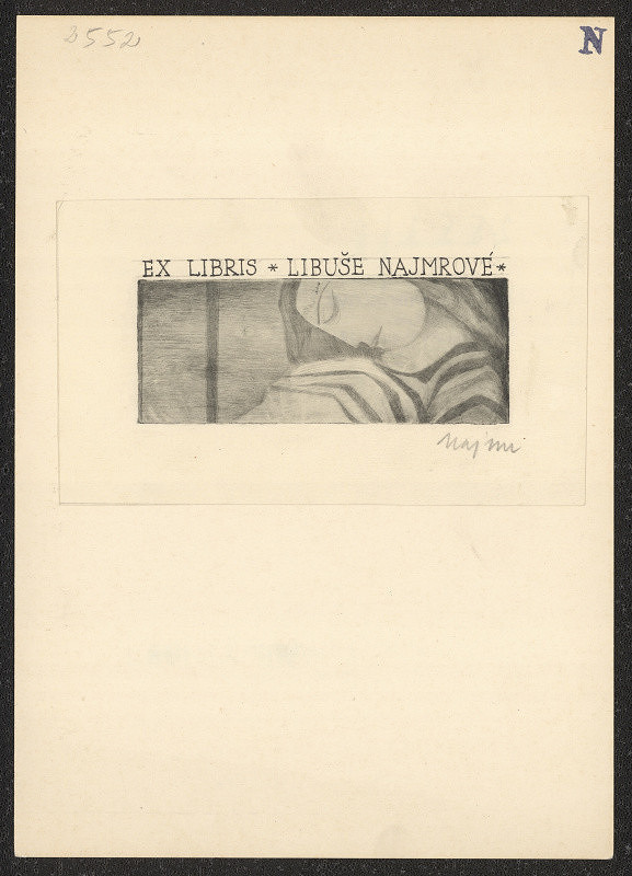 Jan Maria Najmr – Ex libris Libuše Najmrové 