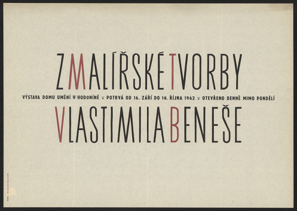 neznámý – Z malířské tvorby Vlastimila Beneše 