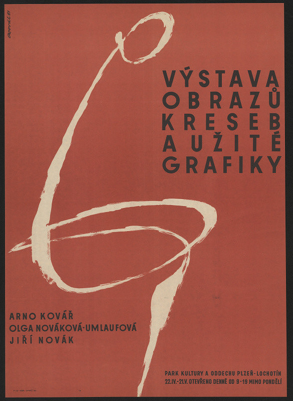 Arno Kovář – Výstava obrazů, kreseb a užité grafiky - Arno Kovář, Olga Nováková-Umlaufová, Jiří Novák. 