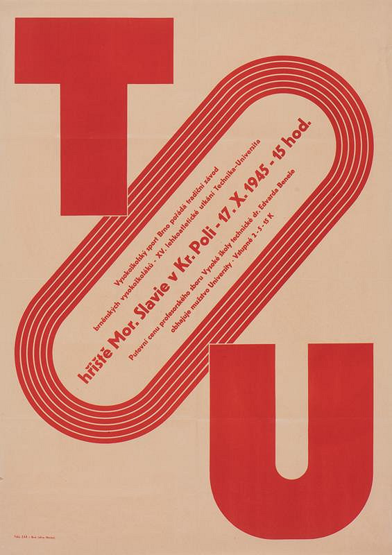 Antonín Jero – T U 1945 - XV. lehkoatletické utkání Technika - Universita 