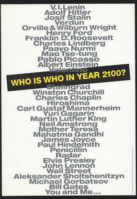 Kyösti Varis – Who is who in year 2100? 