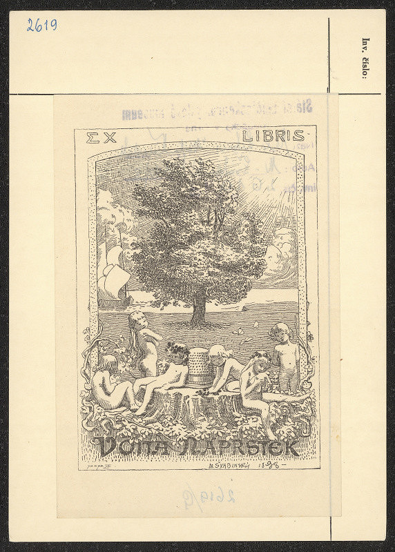 Max Švabinský – Ex libris Vojta Náprstek 