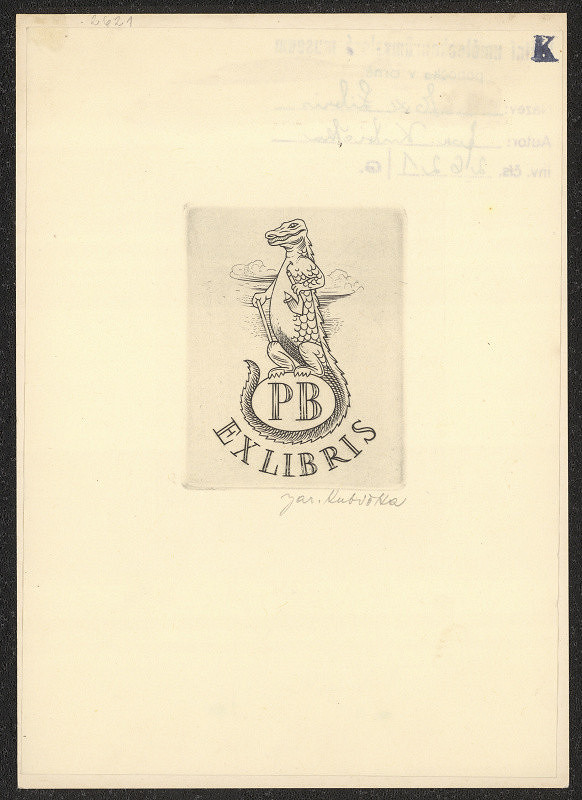 Jar. Kubička – Exlibris PB 