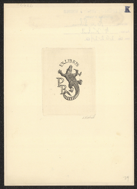 Václav Kabát – Exlibris PB 