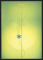 Yoshiaki Takagi – Ikebana "Naigeire" [Blue Semiconductor Flower] 