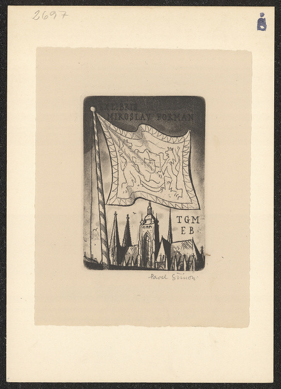 Pavel Šimon – Ex libris Miroslav Forman