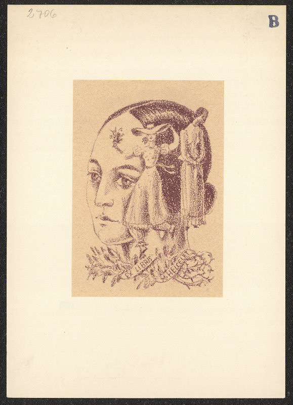 Dobroslava Bilovská – Ex libris M. Helcelet 