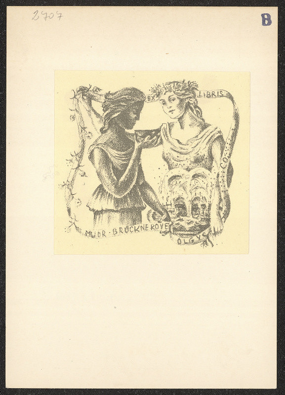 Dobroslava Bilovská – Ex libris MUDr. Brücknerové Olgy 