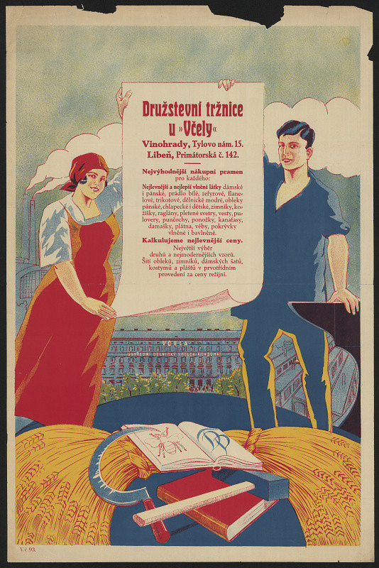 neznámý – Družstevní tržnice u Včely, Praha 