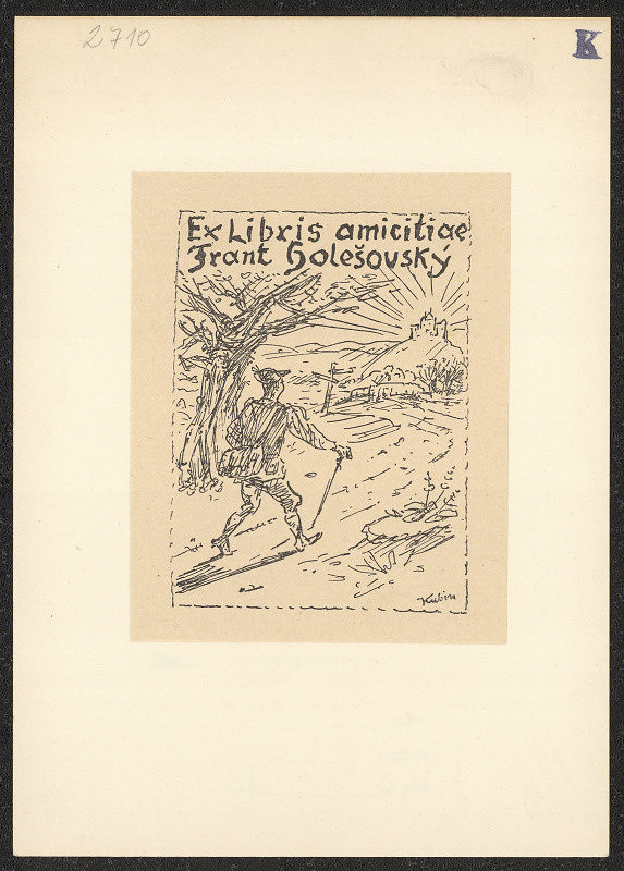 Kubín – Ex libris Frant. Holešovský 