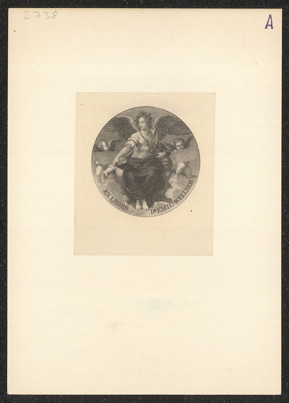 neznámý – Ex libris Dr. Emil Wellner 