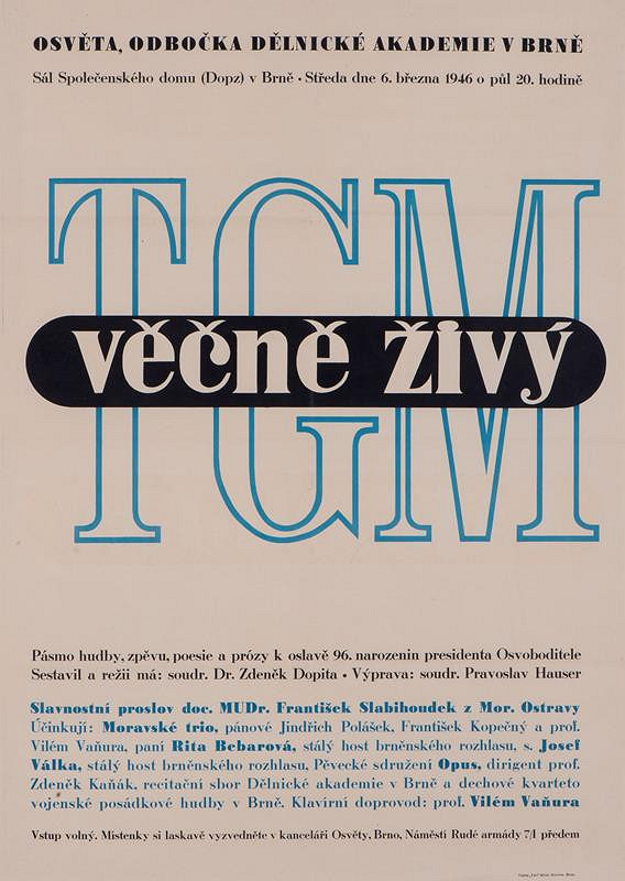 Antonín Jero – TGM věčně živý 