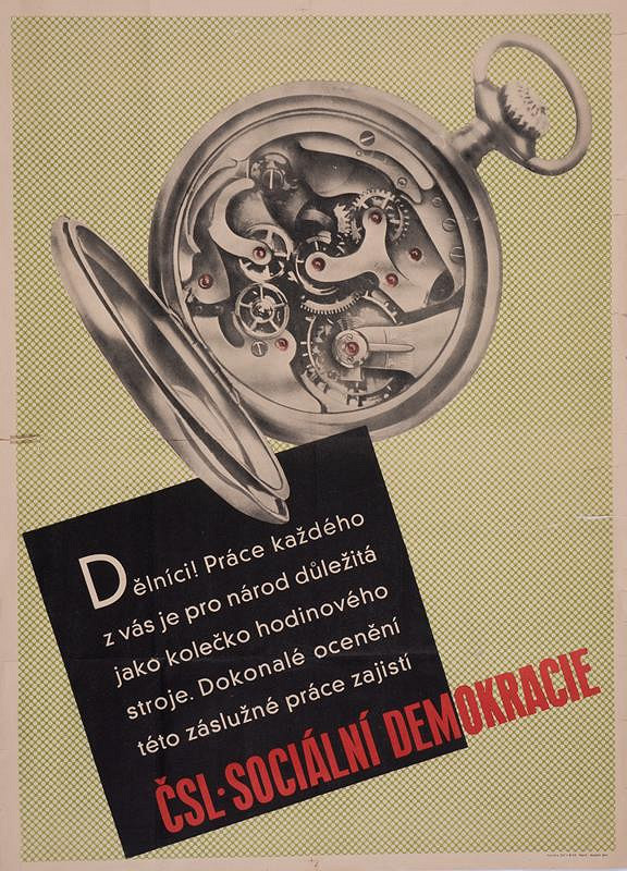 Antonín Jero – Dělníci! Práce každého z vás…,čsl. soc. demokracie 