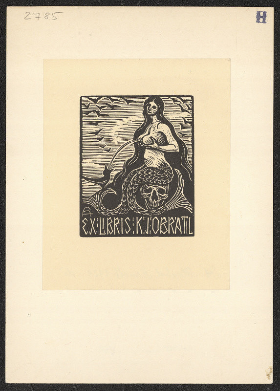 Arnošt (Ernst) Hrabal – Ex libris K. Obrátil 