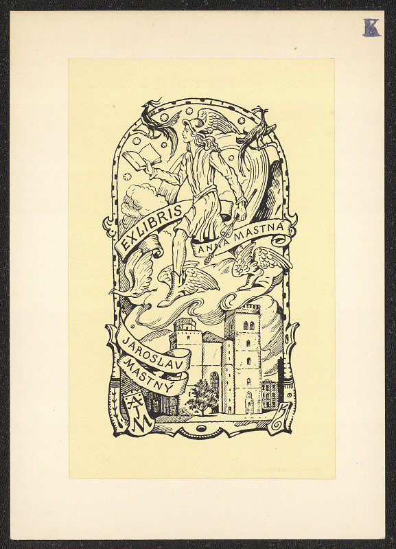 Jan Konůpek – Exlibris Anna Mastná, Jaroslav Mastný 