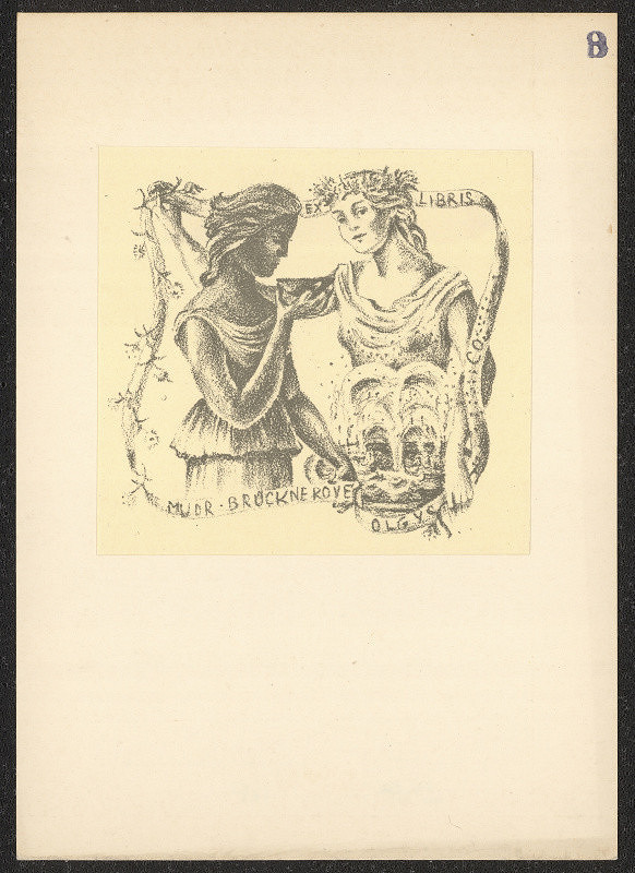 Dobroslava Bilovská – Ex libris MUDr. Brücknerové Olgy 