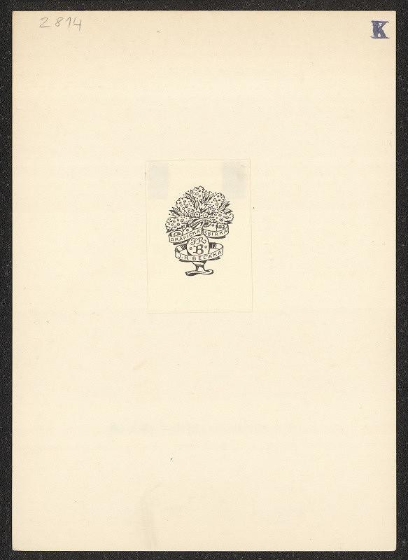 Jan Konůpek – Grafická sbírka J.R. Bečáka 