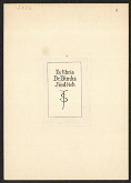 Oldřich Menhart – Ex libris Dr. Šimka Jindřich 