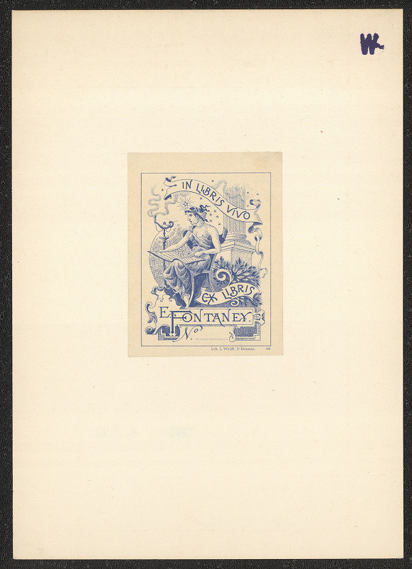 L. Wolff – exlibris E. Fontaney 