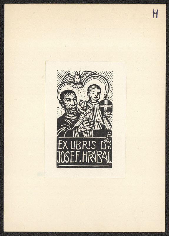 Antonín Hrabal – exlibris Dr. Josef Hrabal 